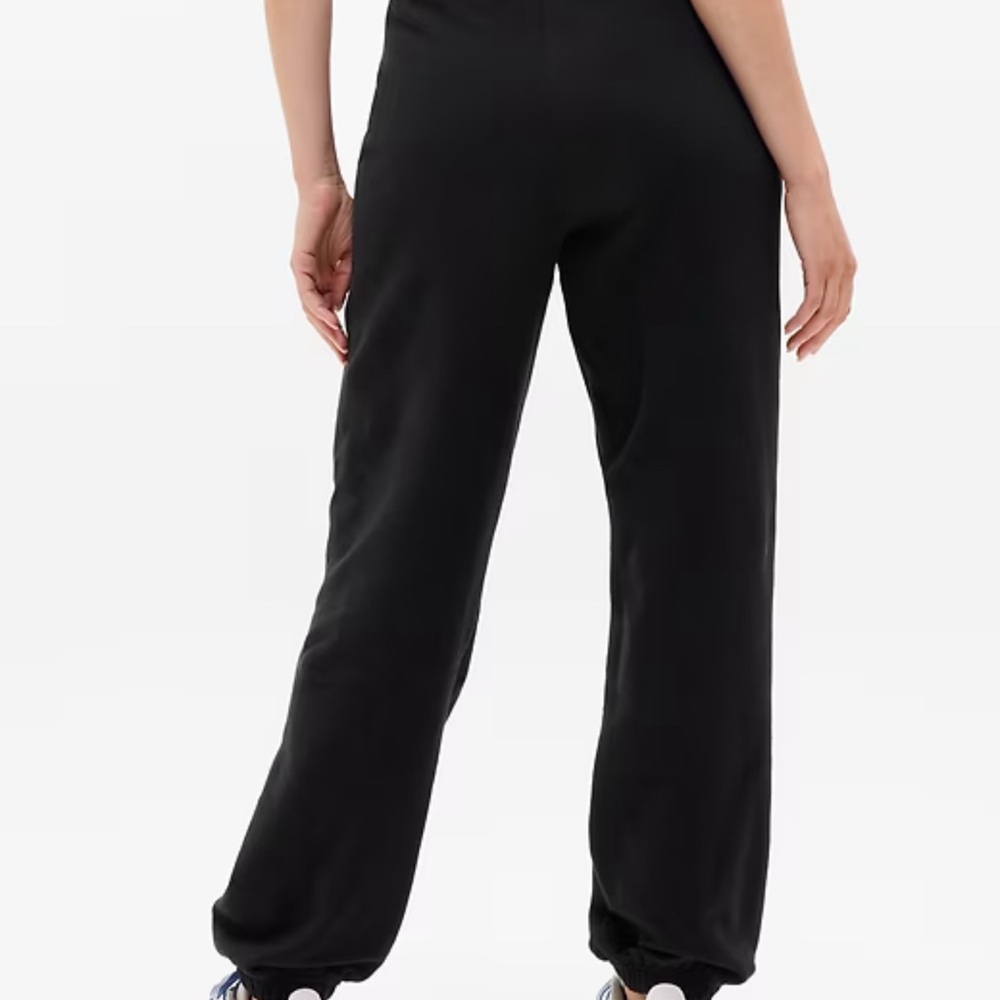 NWT Athleta Forever Fleece High Rise Jogger // Black Size Large Tall - Picture 3 of 12